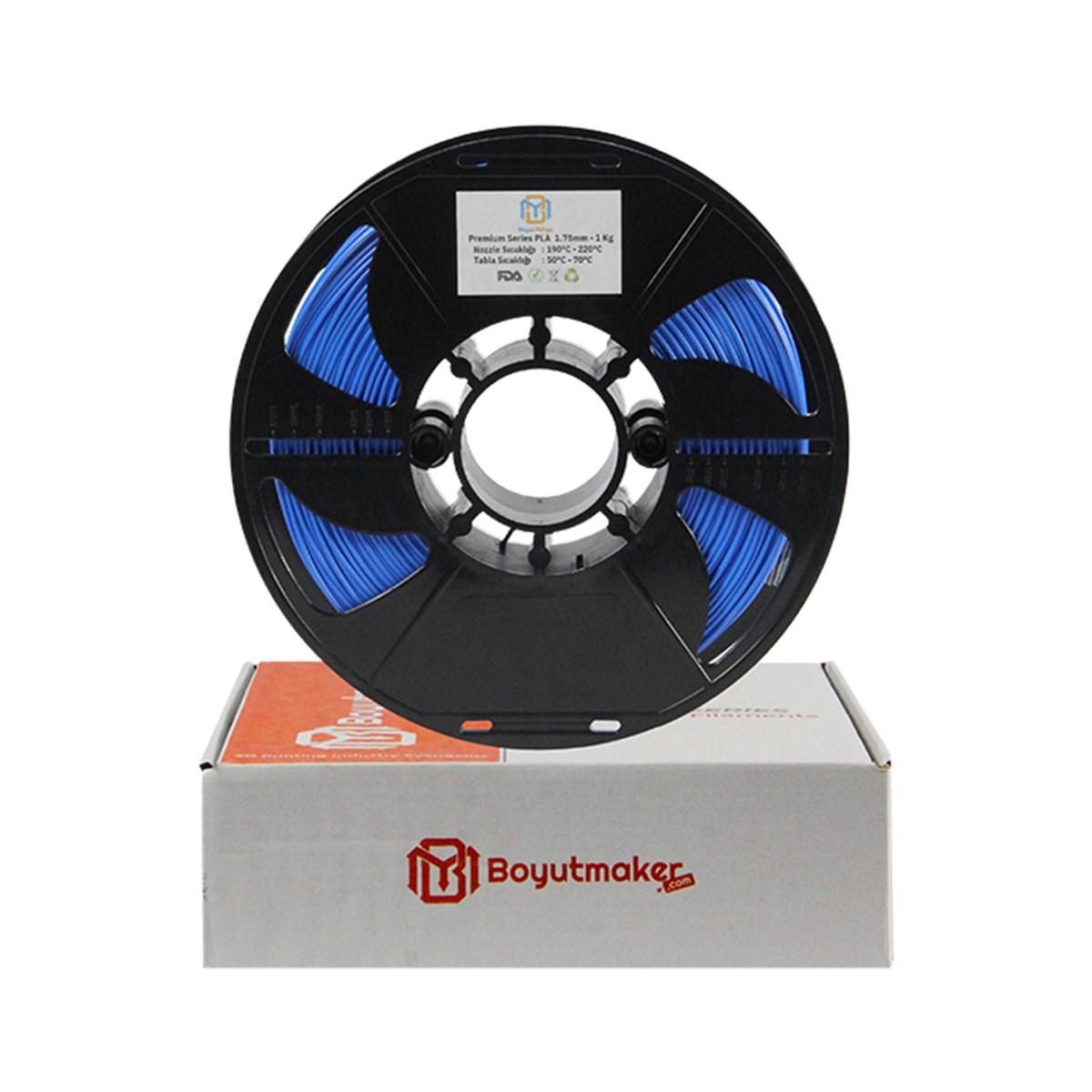 Boyutmaker Mavi PLA + Filament 1.75mm 1 Kg