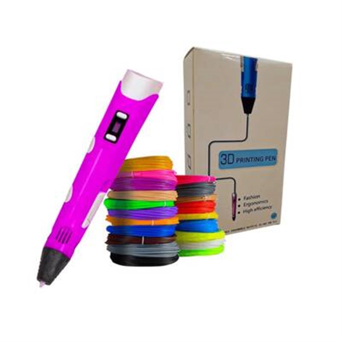 3D Pen-Kalem - Pembe - Full Set