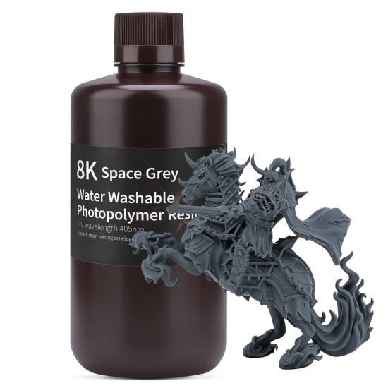 ELEGOO 8K WATER WASHABLE REÇİNE UZAY GRİ - 1KG