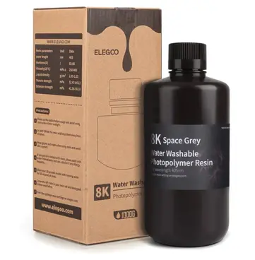 ELEGOO 8K WATER WASHABLE REÇİNE UZAY GRİ - 1KG