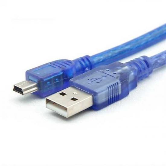 5 pin Mini USB Erkek Kablo 20 cm