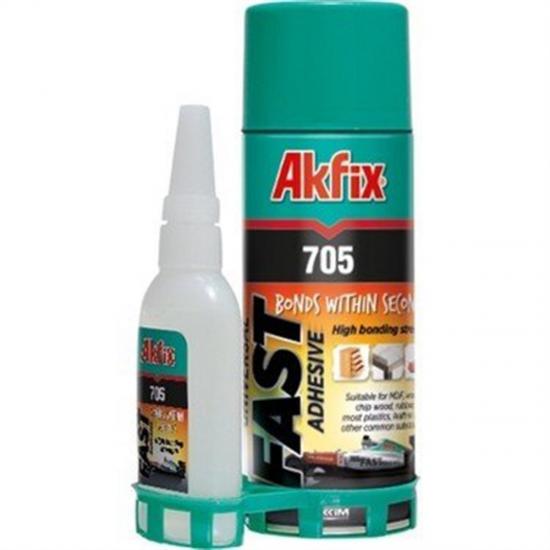 Akfix 705 Mdf Kit Hızlı Yapıştırıcı 200 ML + 50Gr Yeni Tarihli Orijinal