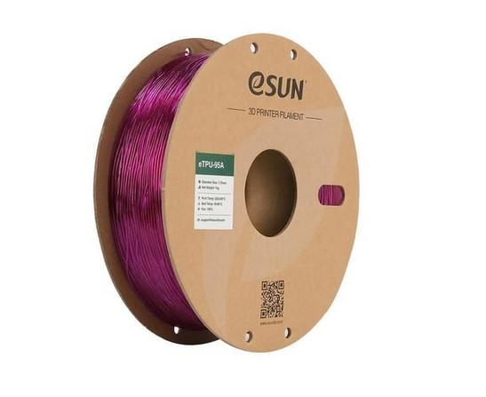Esun eTPU-95A Filament Transparan mor