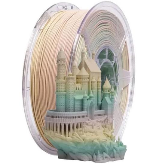 ESUN 1.75mm ePLA-Matte Estetik Filament - Rainbow