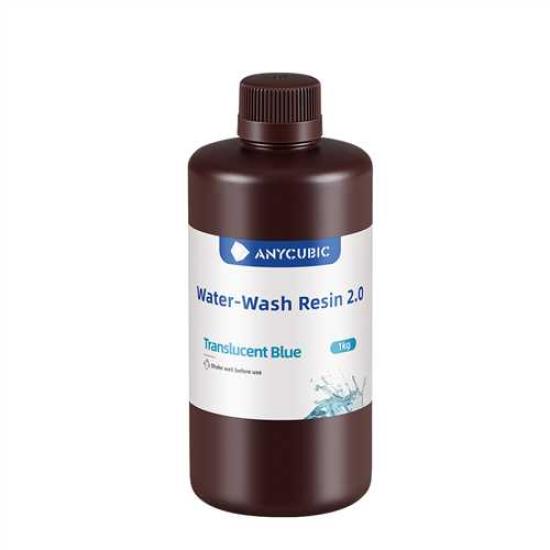 Anycubic Water-Wash Resin 2.0-Translucent Blue