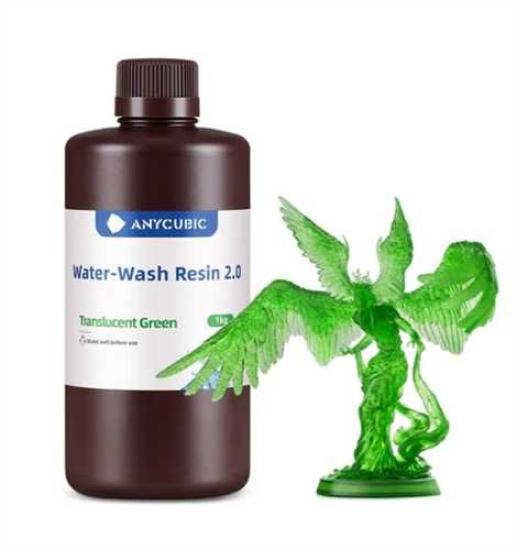Anycubic Water-Wash Resin 2.0-Translucent Green