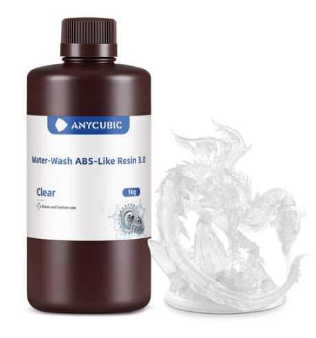 Anycubic Water-Wash ABS-Like Resin 3.0-Clear