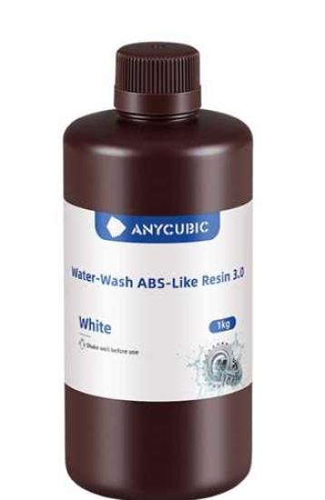 Anycubic Water-Wash ABS-Like Resin 3.0-White