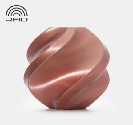 Bambu PLA Silk Rose Gold with Bambu Reusable Spool