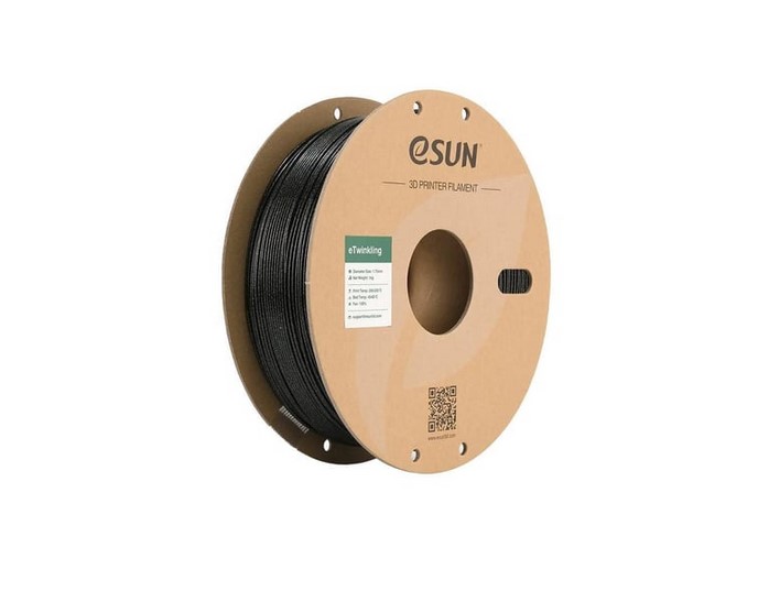 Esun eTwinkling simli Filament Siyah